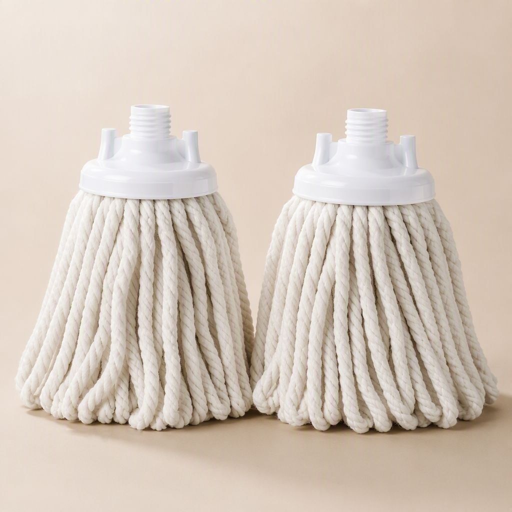 Absorbent Cotton Mop Head Refill 2-Pack
