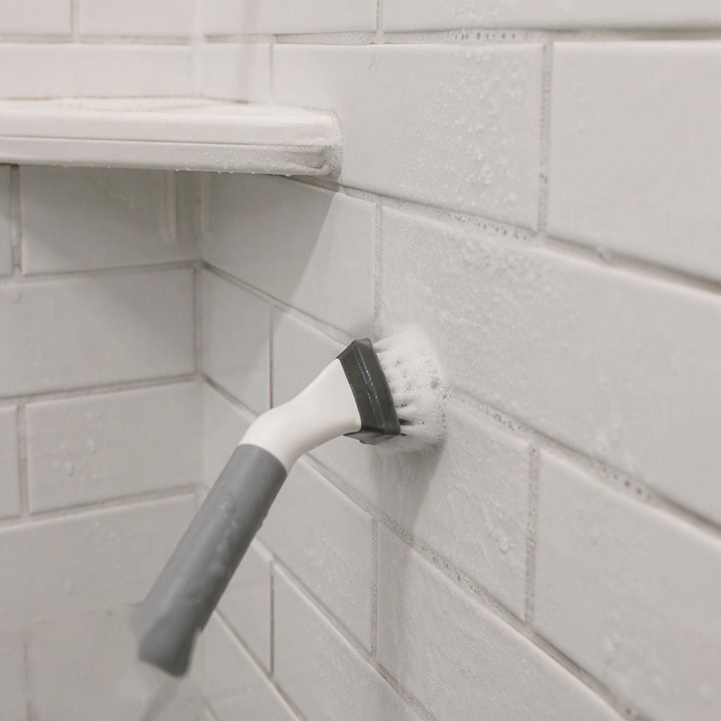 Grout & Tile Scrub Brush with Stiff Bristles