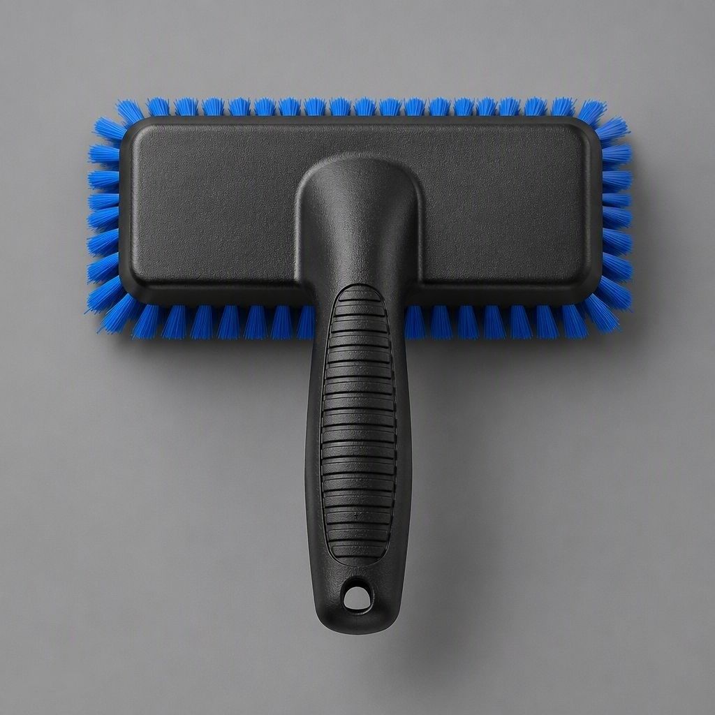 Heavy-Duty Scrub Brush with Rubber Grip