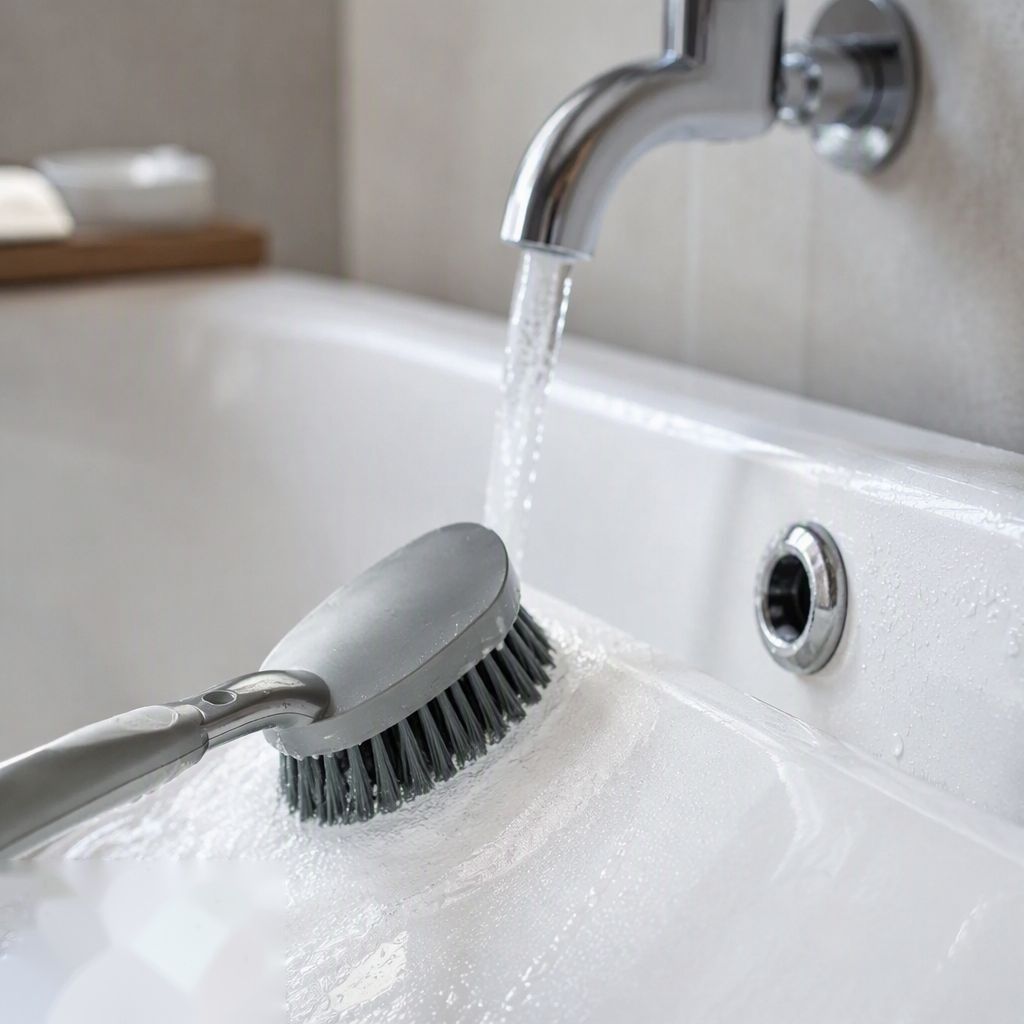 Heavy-Duty Scrub Brush with Rubber Grip