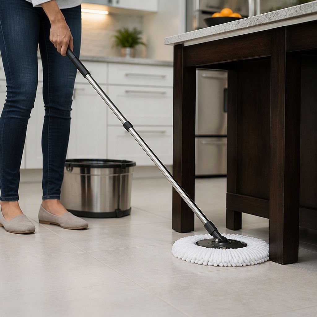 Professional Spin Mop with Stainless Steel Bucket
