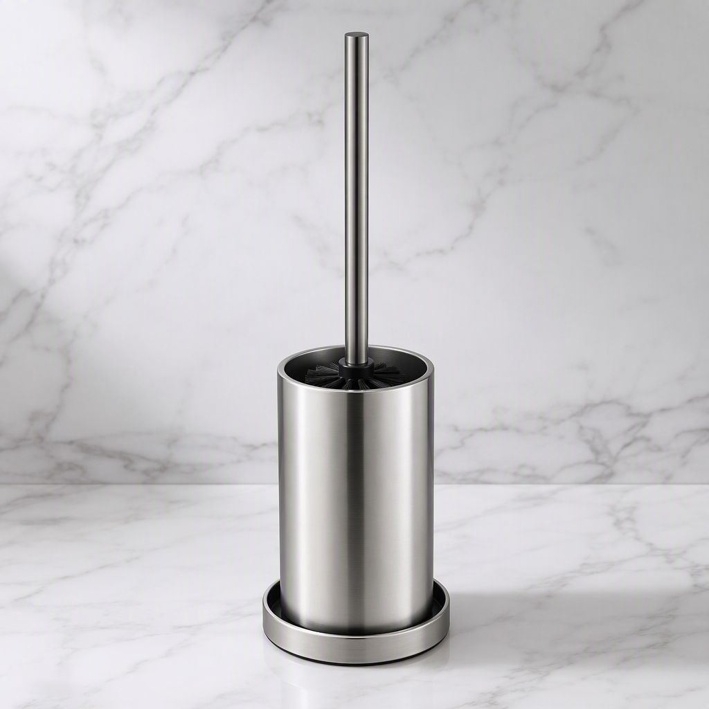 Toilet Bowl Brush with Stainless Steel Caddy