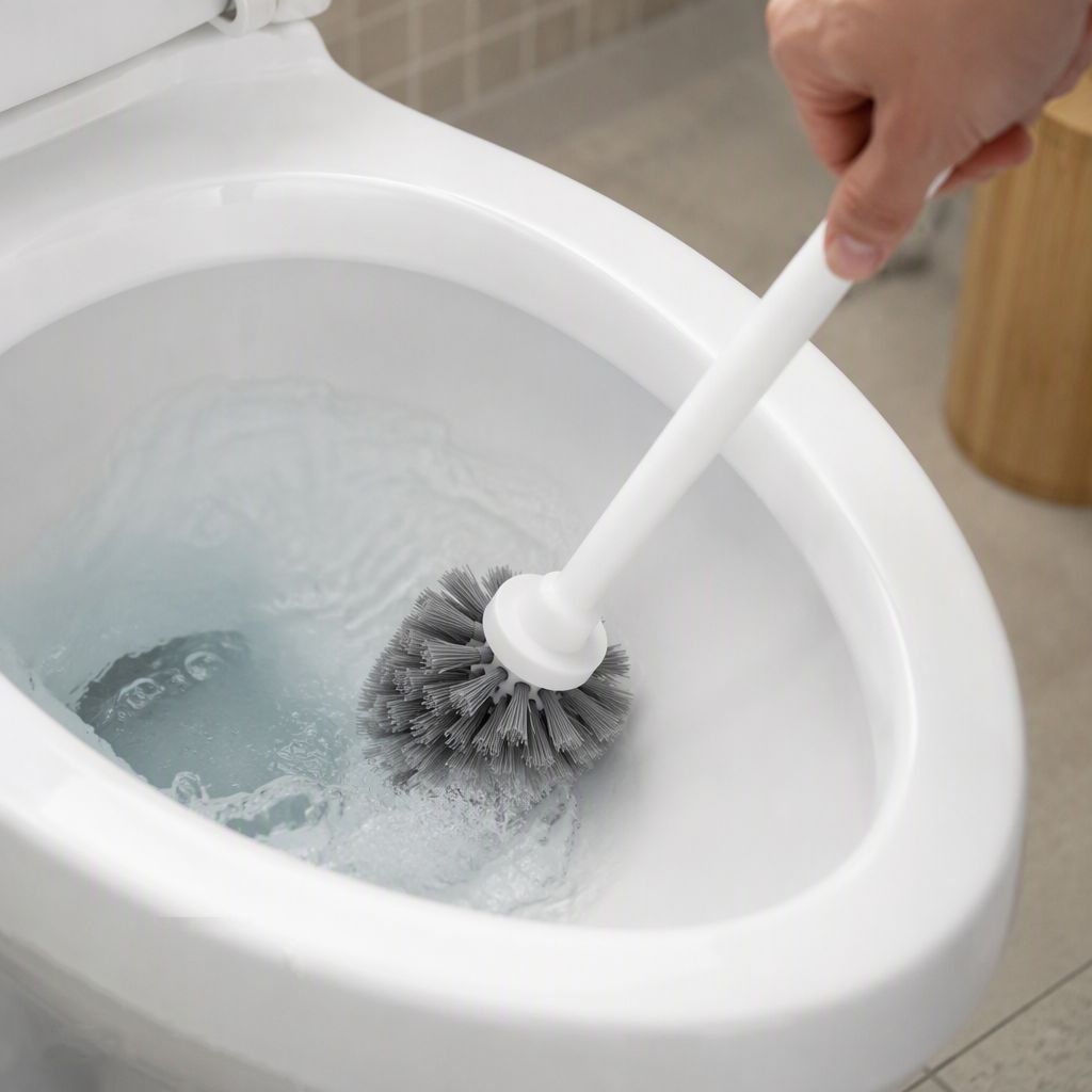 Toilet Bowl Brush with Stainless Steel Caddy